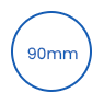 Одноразовая крышка ПЭТ для стакана 90 мм icon